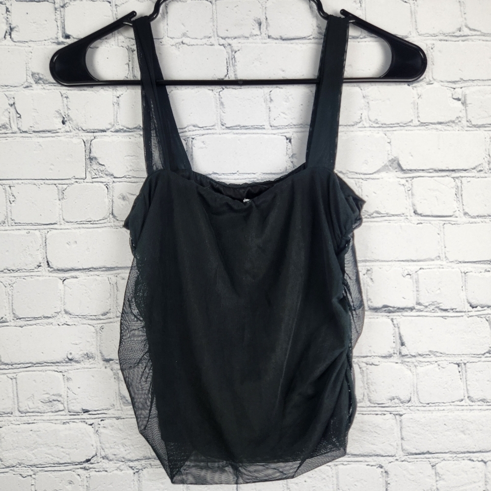 NWT Antistar Size M Crop Tank With Mesh Overlay - Picture 2 of 5